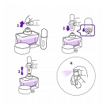 Atomizer do perfum wielokrotnego użytku, srebrny. Dyskretny - 8